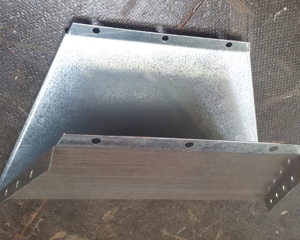 Partition sheet metal boot double
